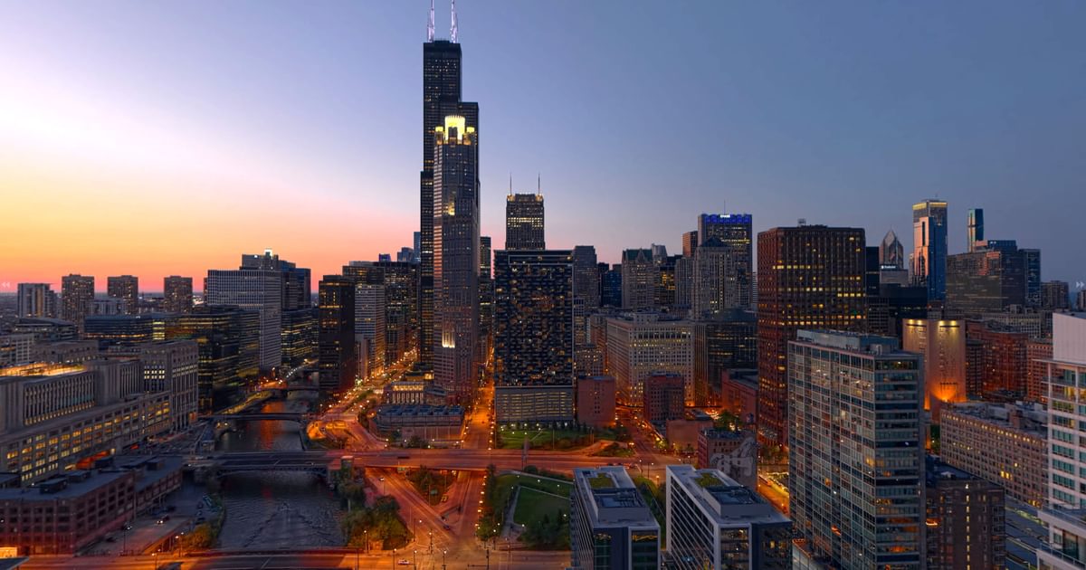 The Reed Apartments skyline view from upper floors - Chicago, IL